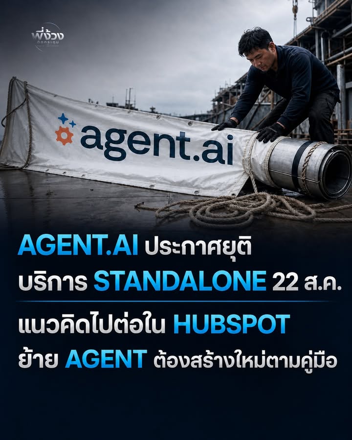 Agent.ai ปิดแพลตฟอร์ม Standalone - 4 ข้อเช็กเมื่อ AI ของคุณอยู่บนแพลตฟอร์มคนอื่น