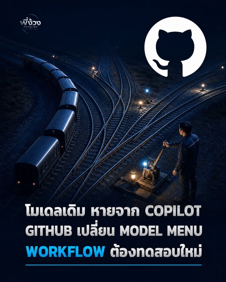 GitHub Copilot ถอดโมเดลหลายตัวออก 1 กันยายน 2026 — ทีมต้องตรวจ Workflow ใหม่