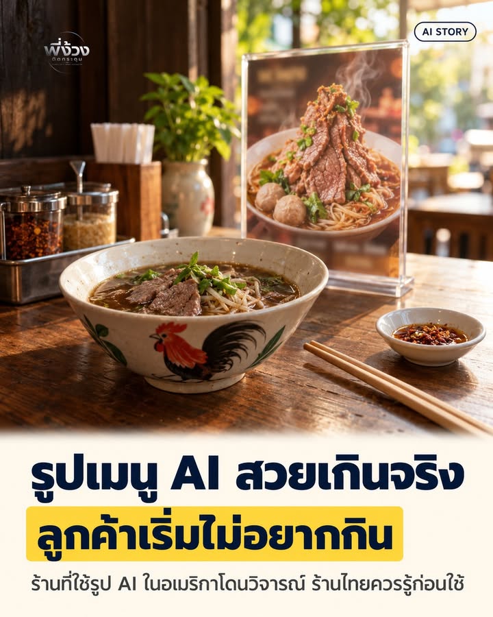 รูปเมนูสวยขึ้น แต่ลูกค้าหิวน้อยลง: ความลับของ AI ในร้านอาหาร