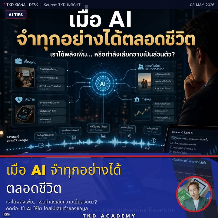 AI จำชีวิตเรา และคำถามที่เรายังไม่พร้อมตอบ