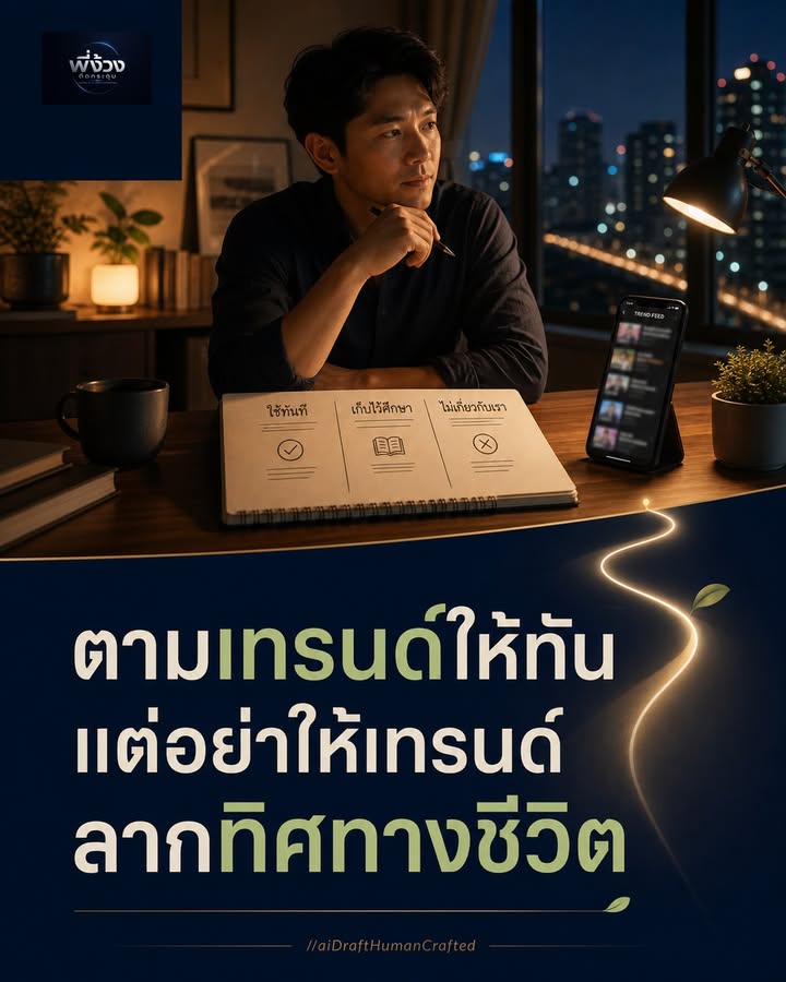 ตามเทรนด์ให้ชาญฉลาด ไม่ให้ลากทิศทาง