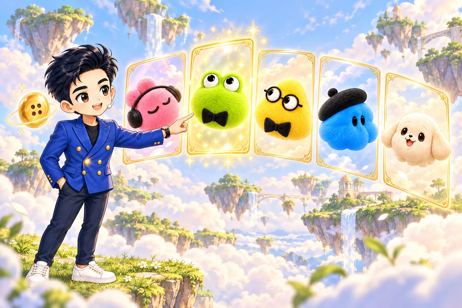 พี่ง้วงเลือกตัวละคร dot จากการ์ดลอยฟ้าห้าใบ